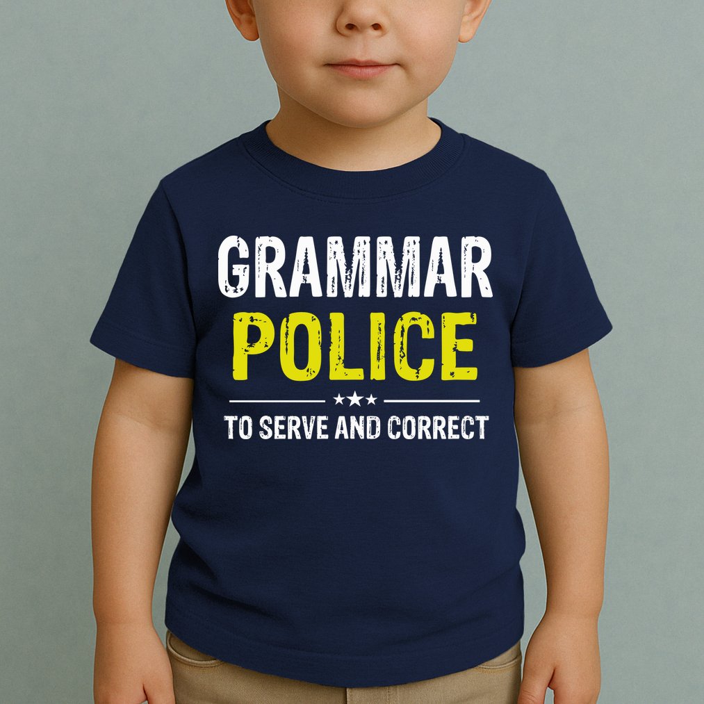 Grammar Police Wo And Funny Costume Idea Toddler T-Shirt