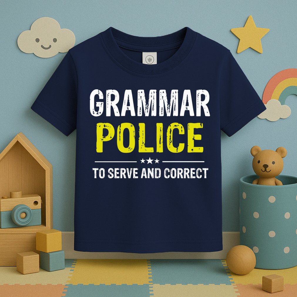 Grammar Police Wo And Funny Costume Idea Toddler T-Shirt