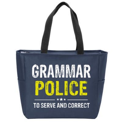 Grammar Police Wo And Funny Costume Idea Zip Tote Bag