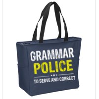 Grammar Police Wo And Funny Costume Idea Zip Tote Bag