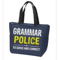 Grammar Police Wo And Funny Costume Idea Zip Tote Bag