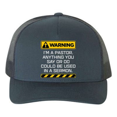 Gift Pastor Warning I Might Put You In A Sermon Yupoong Adult 5-Panel Trucker Hat