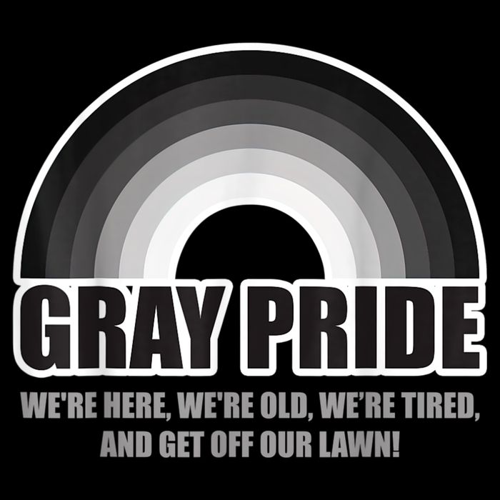 Gray Pride We're Here We're Old And Get Off Our Lawn Impact Tech Backpack