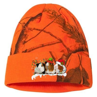 Guinea Pigs With Christmas Lights And Santa Hat Cute Xmas Kati Licensed 12" Camo Beanie