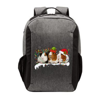 Guinea Pigs With Christmas Lights And Santa Hat Cute Xmas Vector Backpack