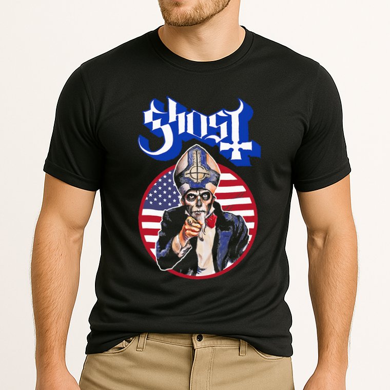 Ghost Papa Wants You Usa Cooling Performance Crew T-Shirt
