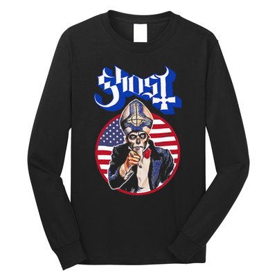 Ghost Papa Wants You Usa Long Sleeve Shirt