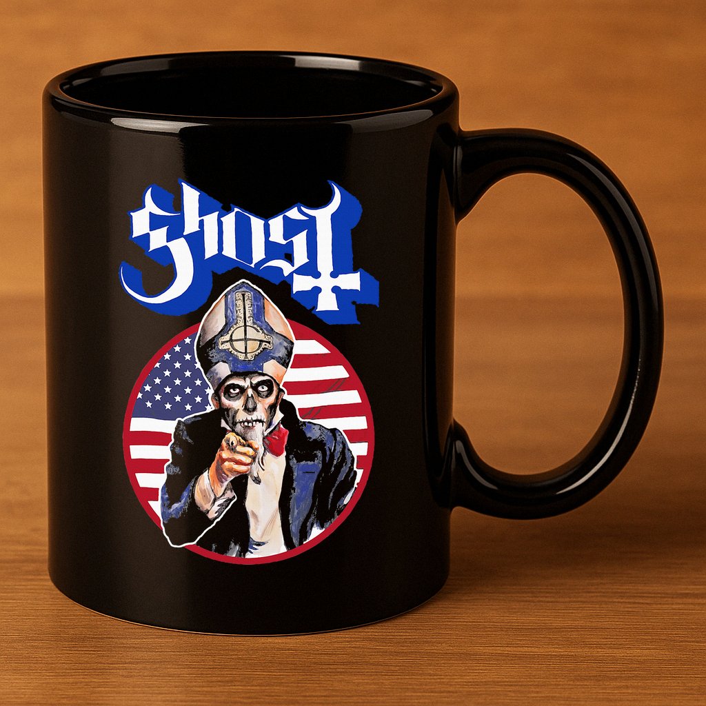 Ghost Papa Wants You Usa 11oz C Handle Ceramic Mug
