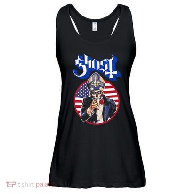 Ghost Papa Wants You Usa Ladies Essential Flowy Tank