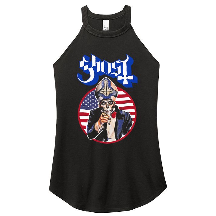 Ghost Papa Wants You Usa Women's Perfect Tri Rocker Tank