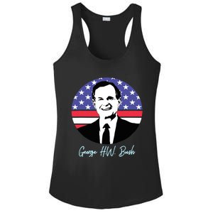 George President W. Bush Republican Proud USA Ladies PosiCharge Competitor Racerback Tank