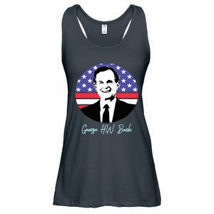 George President W. Bush Republican Proud USA Ladies Essential Flowy Tank