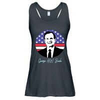 George President W. Bush Republican Proud USA Ladies Essential Flowy Tank