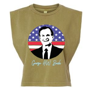 George President W. Bush Republican Proud USA Garment-Dyed Women's Muscle Tee