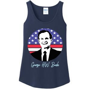 George President W. Bush Republican Proud USA Ladies Essential Tank