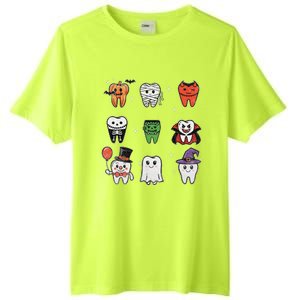 Ghost Pumpkin Witch Cute Dental Halloween Dentist Tall Fusion ChromaSoft Performance T-Shirt