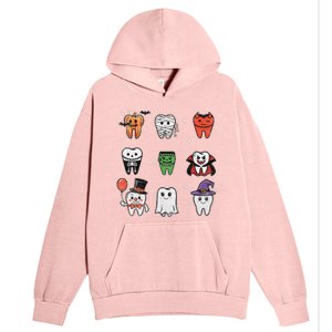 Ghost Pumpkin Witch Cute Dental Halloween Dentist Urban Pullover Hoodie