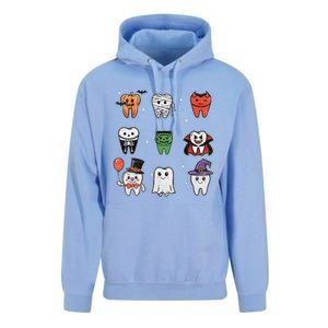 Ghost Pumpkin Witch Cute Dental Halloween Dentist Unisex Surf Hoodie