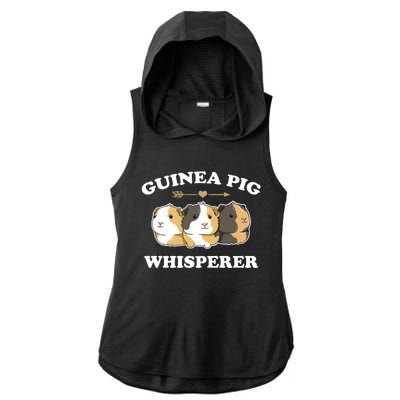 Guinea Pig Whisperer Ladies PosiCharge Tri-Blend Wicking Draft Hoodie Tank