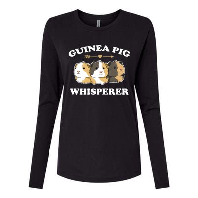 Guinea Pig Whisperer Womens Cotton Relaxed Long Sleeve T-Shirt