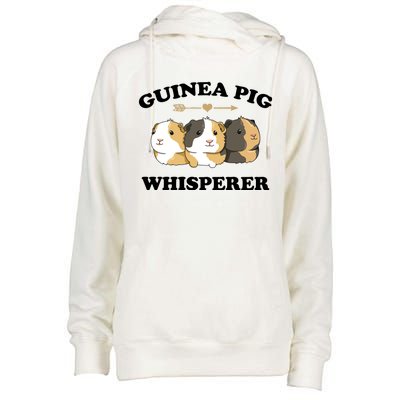 Guinea Pig Whisperer Womens Funnel Neck Pullover Hood