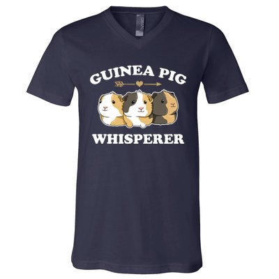 Guinea Pig Whisperer V-Neck T-Shirt