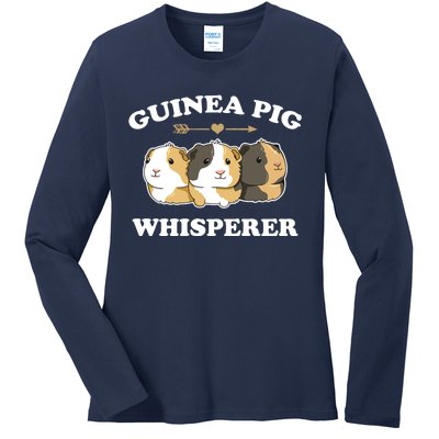 Guinea Pig Whisperer Ladies Long Sleeve Shirt