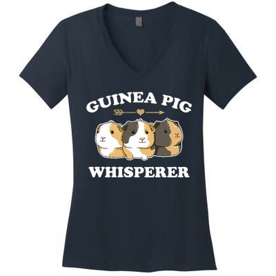 Guinea Pig Whisperer Women's V-Neck T-Shirt