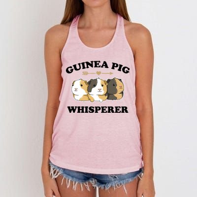 Guinea Pig Whisperer Women's Knotted Racerback Tank