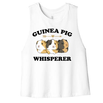 Guinea Pig Whisperer Women's Racerback Cropped Tank