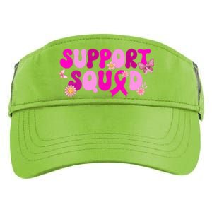 Groovy Pink Warrior Breast Cancer Awareness Support Squad Gift Adult Drive Performance Visor