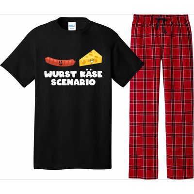 Ger Pun Wurst KäSe Scenario Sausage Cheese Funny Dad Joke Gift Pajama Set