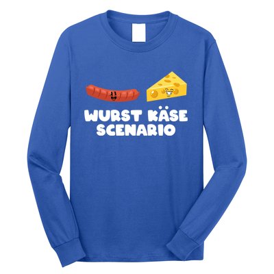 Ger Pun Wurst KäSe Scenario Sausage Cheese Funny Dad Joke Gift Long Sleeve Shirt