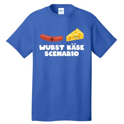 Ger Pun Wurst KäSe Scenario Sausage Cheese Funny Dad Joke Gift Tall T-Shirt