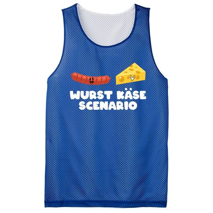 Ger Pun Wurst KäSe Scenario Sausage Cheese Funny Dad Joke Gift Mesh Reversible Basketball Jersey Tank