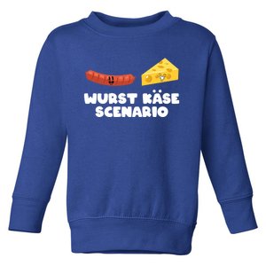 Ger Pun Wurst KäSe Scenario Sausage Cheese Funny Dad Joke Gift Toddler Sweatshirt