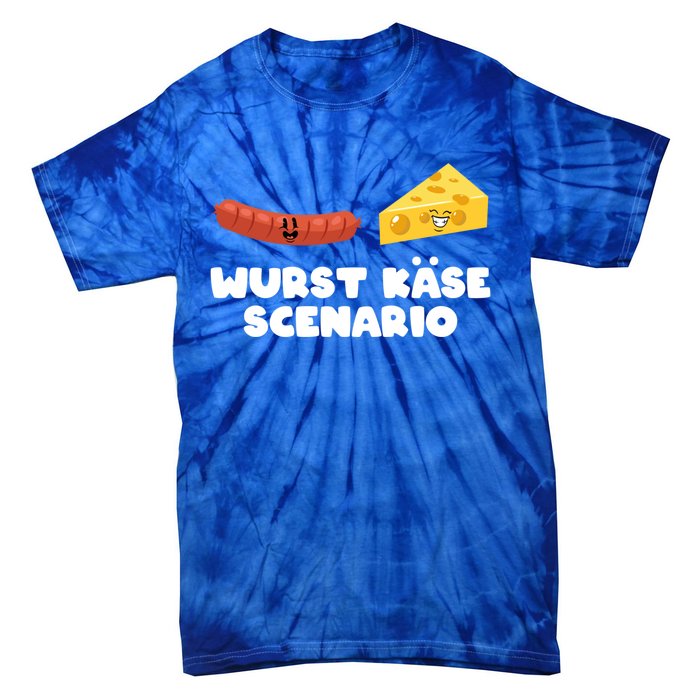 Ger Pun Wurst KäSe Scenario Sausage Cheese Funny Dad Joke Gift Tie-Dye T-Shirt