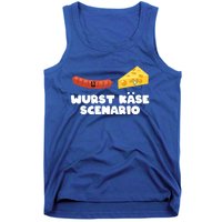 Ger Pun Wurst KäSe Scenario Sausage Cheese Funny Dad Joke Gift Tank Top