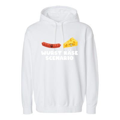 Ger Pun Wurst KäSe Scenario Sausage Cheese Funny Dad Joke Gift Garment-Dyed Fleece Hoodie