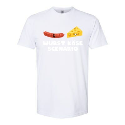 Ger Pun Wurst KäSe Scenario Sausage Cheese Funny Dad Joke Gift Softstyle CVC T-Shirt