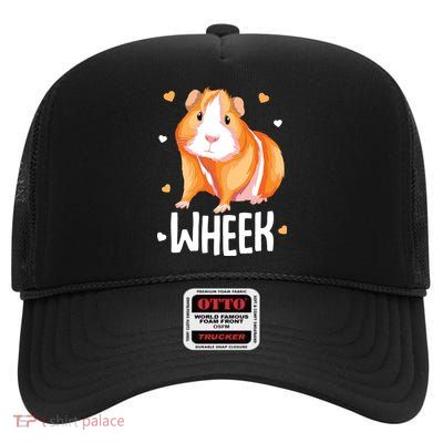 Guinea Pig Wheek Kids Girl Women High Crown Mesh Back Trucker Hat