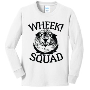 Guinea Pigs Wheek Squad Cute Funny Guinea Pig Shirts Kids Long Sleeve Shirt