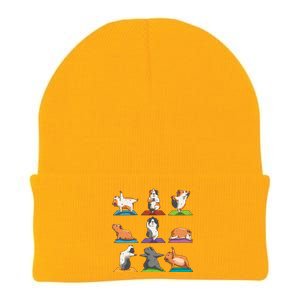 Guinea Pig Yoga Position Workout Gift Knit Cap Winter Beanie