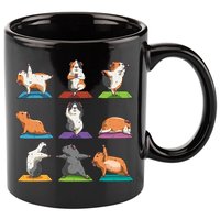 Guinea Pig Yoga Position Workout Gift 11oz C Handle Ceramic Mug