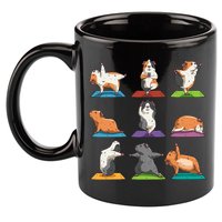 Guinea Pig Yoga Position Workout Gift 11oz C Handle Ceramic Mug