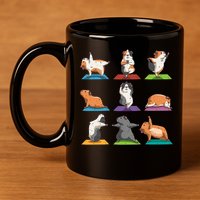 Guinea Pig Yoga Position Workout Gift 11oz C Handle Ceramic Mug