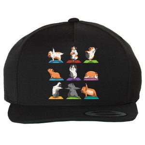 Guinea Pig Yoga Position Workout Gift Wool Snapback Cap