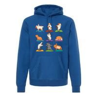 Guinea Pig Yoga Position Workout Gift Premium Hoodie