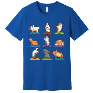 Guinea Pig Yoga Position Workout Gift Premium T-Shirt