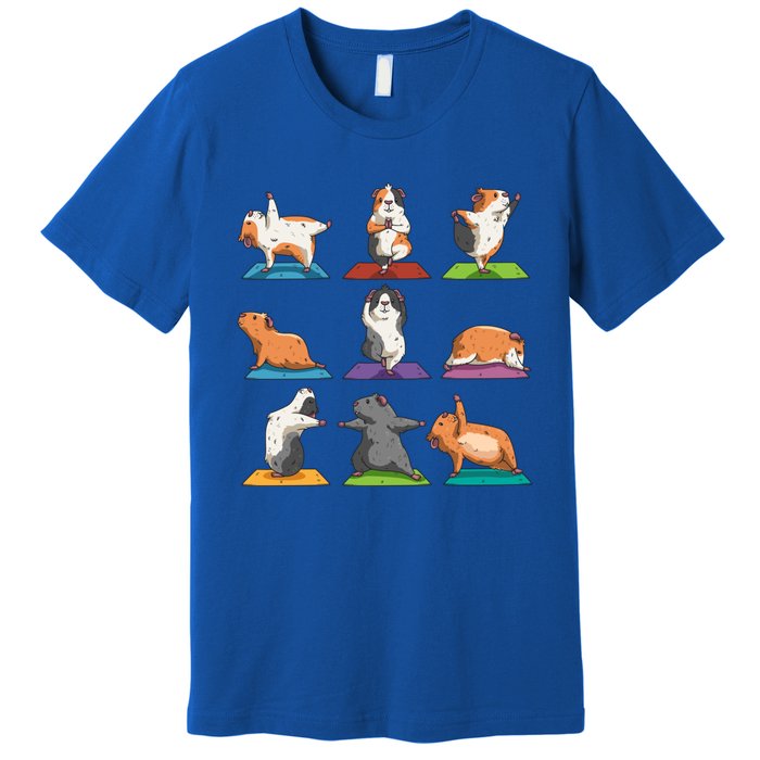 Guinea Pig Yoga Position Workout Gift Premium T-Shirt